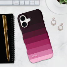 Burgundy Rich Gradient Color Stripes 