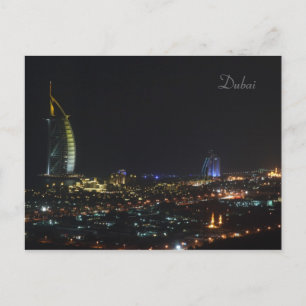 Burj Al Arab à noite, Dubai - Cartão postal