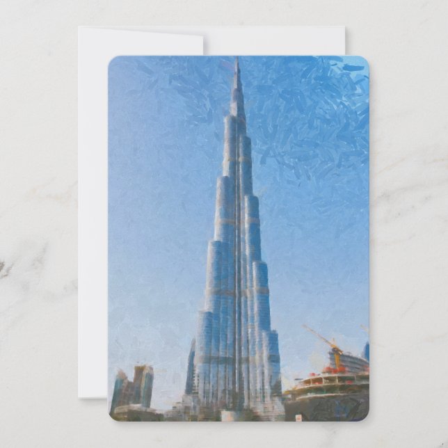 Burj Khalifa, pintura de Dubai (Frente)