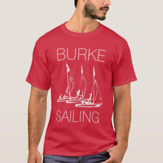 Burke que navega o t-shirt escuro (parte dianteira