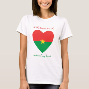 Burkina Faso Flag Sweetheart T-Shirt
