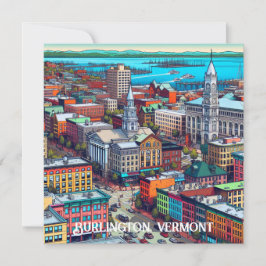 Burlington, Arte de Estilo de Quadrinhos Vermont