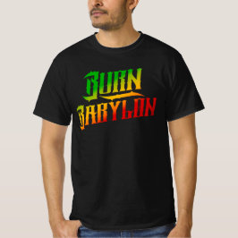 Burn Babylon Rasta Colors Reggae T-Shirt