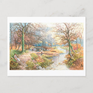 Burnham Beeches na Inglaterra Cartão postal Vintag