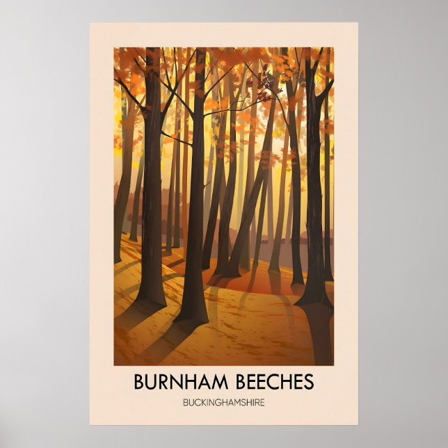 Burnham Beeches Travel Poster (Frente)
