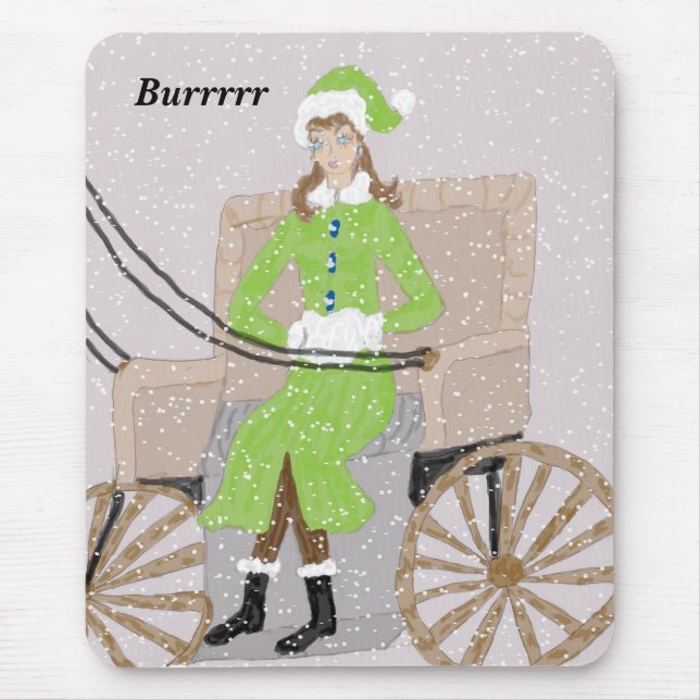 Burrrrr Mousepad Desenhado à Mão (Frente)