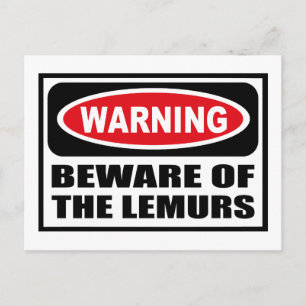 BUSCA DE Atenção DO Cartão Postal LEMURS