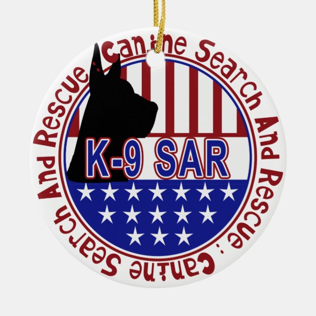 BUSCA E SALVAMENTO DO ORNAMENTO DE K-9 SAR (Frente)