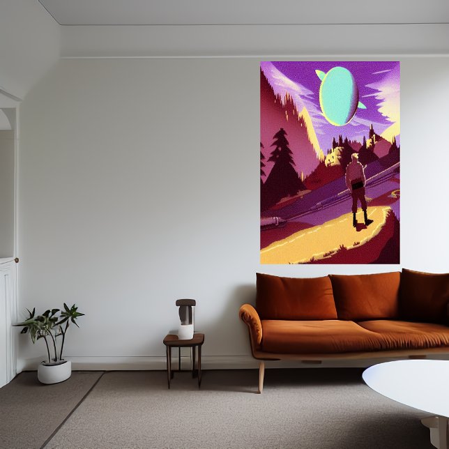 Busca pelo planeta perdido | AI Art Poster (Criador carregado)