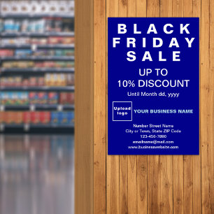 Business Black Friday Sale Blue Poster
