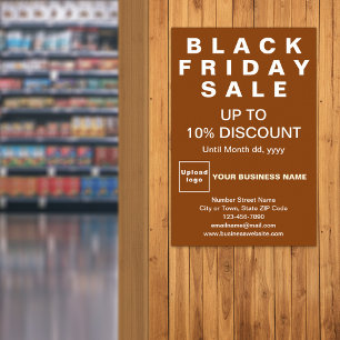 Business Black Friday Sale Brown Poster