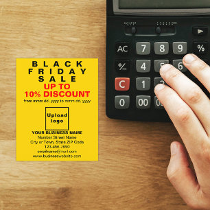 Business Black Friday Sale sobre Flyer Amarelo