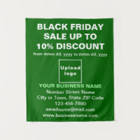 Business Black Friday Venda em tapeçaria verde