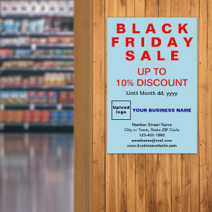 Business Black Friday Venda Light Blue Poster