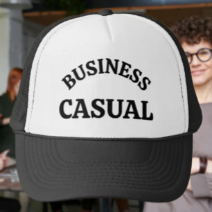 “Business Casual” – Boné de Caminhoneiro de Humor 