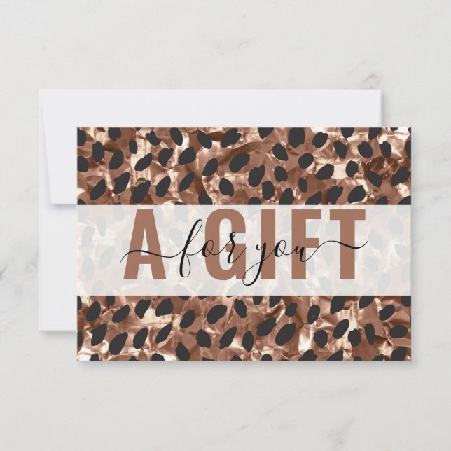 BUSINESS GIFT CERTIFICATE | Leopard Pattern (Frente)