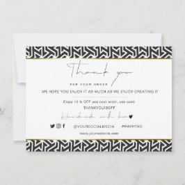 Business Obrigado Logotipo Dourado preto elegante