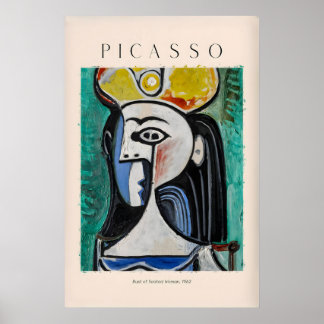 Busto de Picasso Mulher Sentada962 Impressão Artís