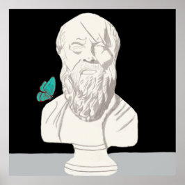 Busto de um Filósofo Grego Poster