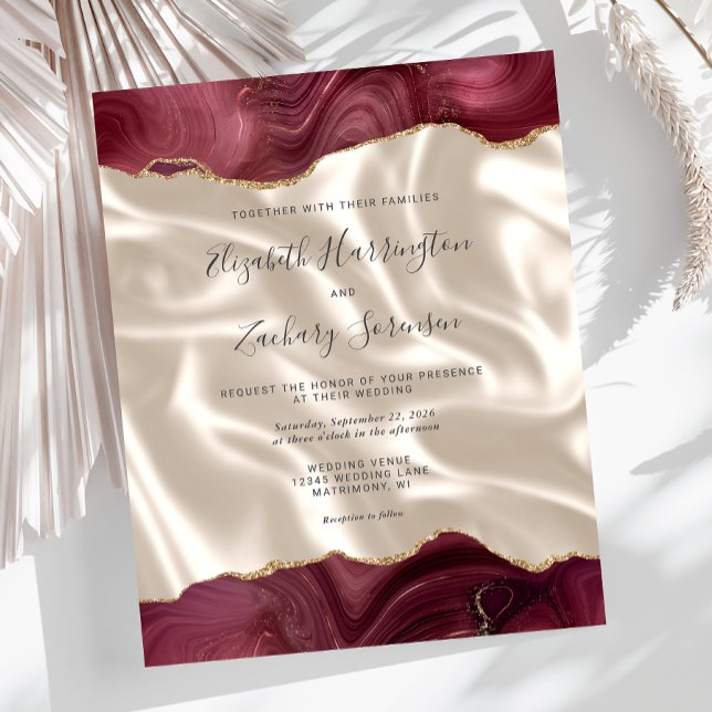 Butão Dourado Agate Ivory Silk Casamento (Criador carregado)