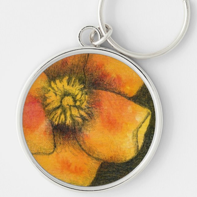 "ButterCup" - Chaveiro Floral (Frente)