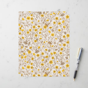 Buttercups, amarelo e marrom