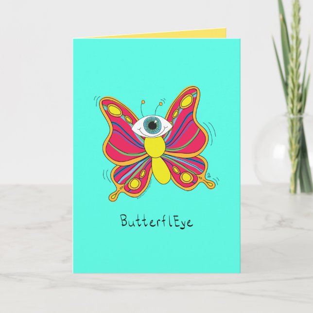ButterflEYE - Cartão de Saudação Butterfly (Frente)