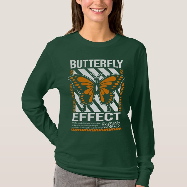 Butterfly Effect Chaos Theory T-Shirt (Frente)