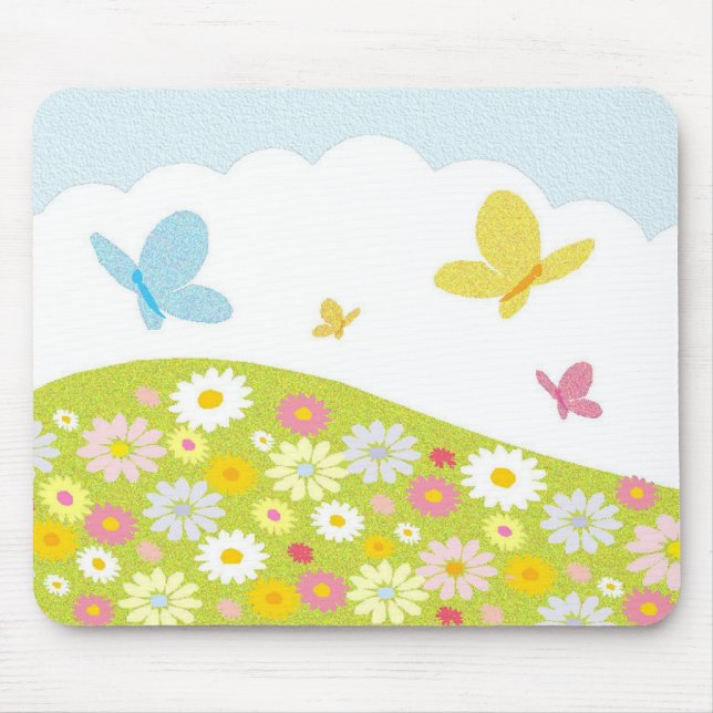 Butterfly Meadow Mouse Pad (Frente)