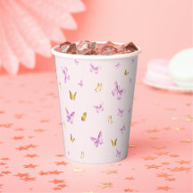 Butterfly Pink Bow Baby Shower