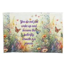 Butterfly Positive Mantra cita Arte Personalizada