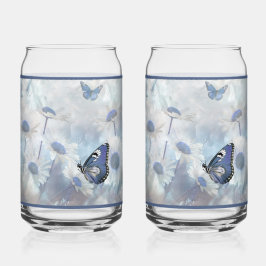 Butterfly Soda Glass