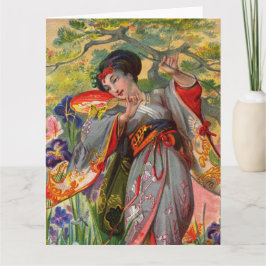 Butterfly Toca Grande Cartão Saudação