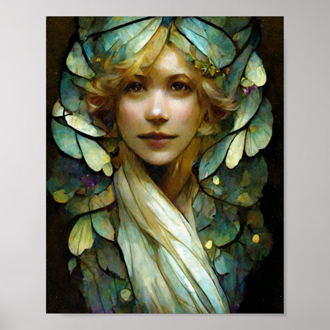 Butterfly Wings Fantasy Art Poster (Frente)