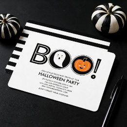 Buu! Convite para Festa de Halloween