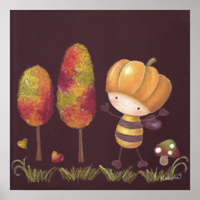 Buz-buz tira uma Poster de outono (Frente)