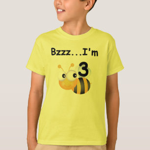 Buzz Bumblebee aniversário de 3 anos T-shirts e pr