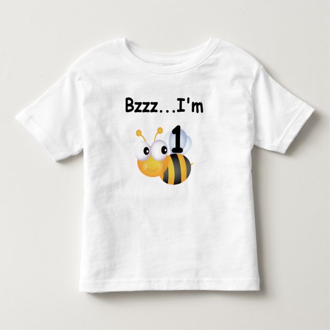Buzz Bumblebee primeiro aniversario T-shirts e pre (Frente)