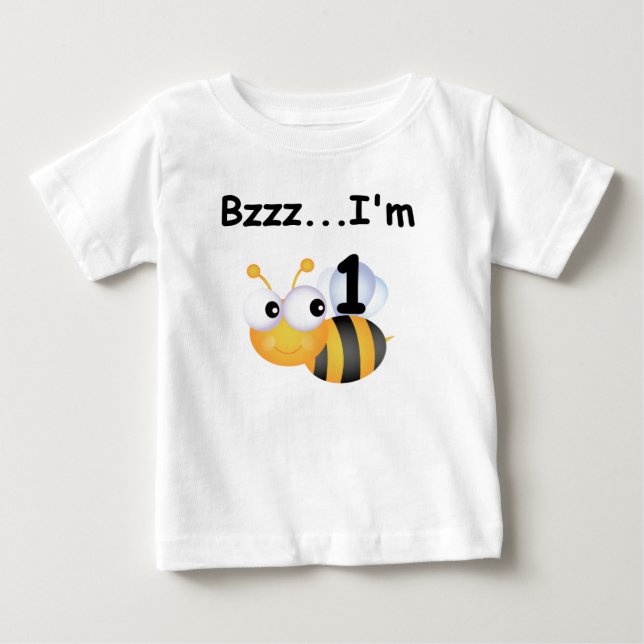 Buzz Bumblebee primeiro aniversario T-shirts e pre (Frente)