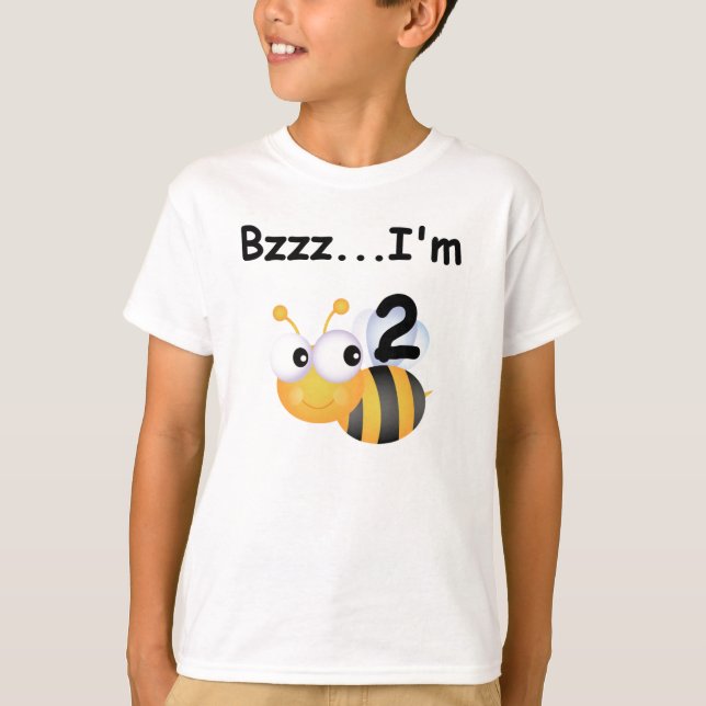 Buzz Bumblebee segundo aniversário T-shirts e pres (Frente)