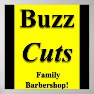Buzz corta a família Barbershop Poster Matte