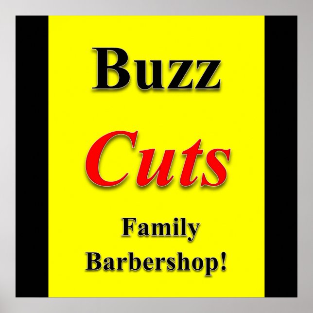 Buzz corta a família Barbershop Poster Matte (Frente)