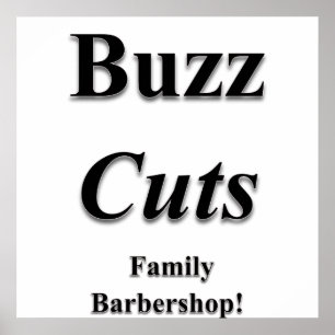 Buzz corta o Poster de Barbearia da Família