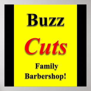 Buzz corta o Poster de Barbearia da Família