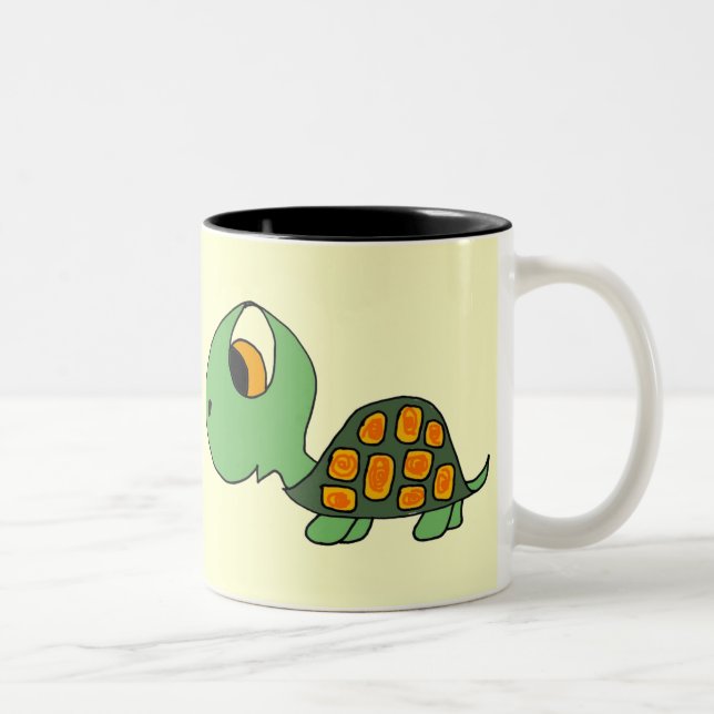 BZ caneca bonito da tartaruga dos desenhos (Direita)