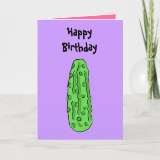 BZ- Cartão de Aniversário de Picles Engraçado