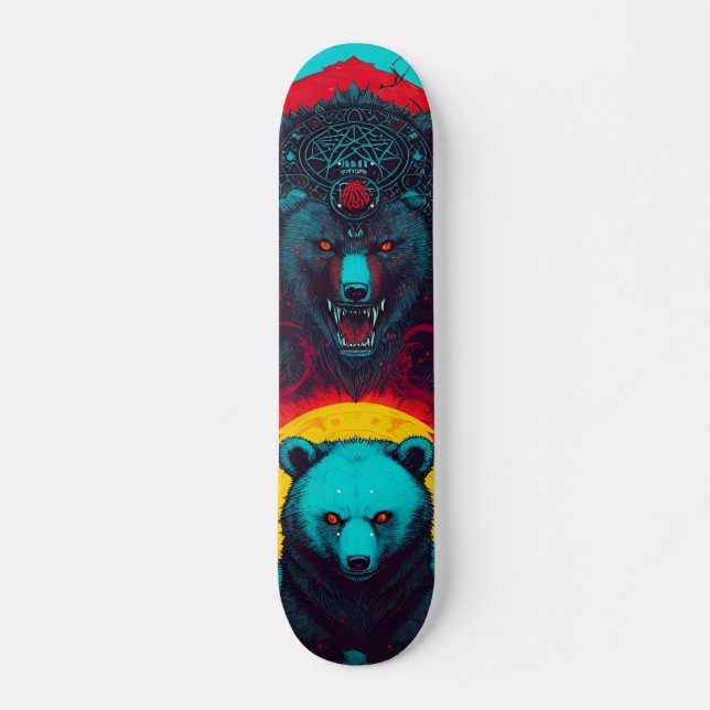 BZ War Bear Oficial, Loucura Personalizada skate (Frente)