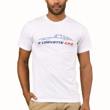 C2 Corvette - Camisa T de dois lados