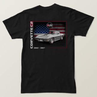 C2 Corvette - Camisa T de dois lados