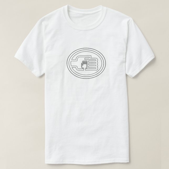 C2B: T-Shirt WHT Logotipo Blk (Frente do Design)